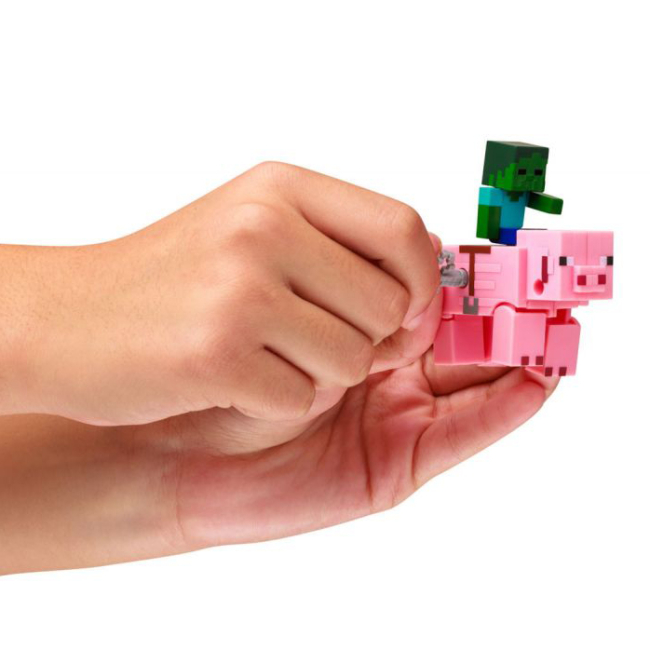 Фигурки персонажей - Набор фигурок Minecraft 3D Зомби и свинья заводная (MC1014/3)#6