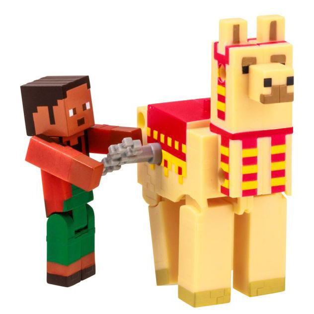 Фигурки персонажей - Набор фигурок Minecraft 3D Нур и лама заводная (MC1014/4)#2