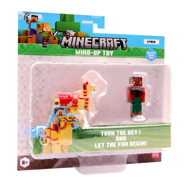 Фигурки персонажей - Набор фигурок Minecraft 3D Нур и лама заводная (MC1014/4)#4