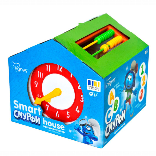 Развивающие игрушки - Сортер Tigres Smart house смурфы (40069)#2