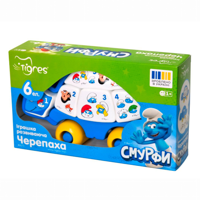 Развивающие игрушки - Развивающая игрушка Tigres Черепаха смурфы (40070)#2