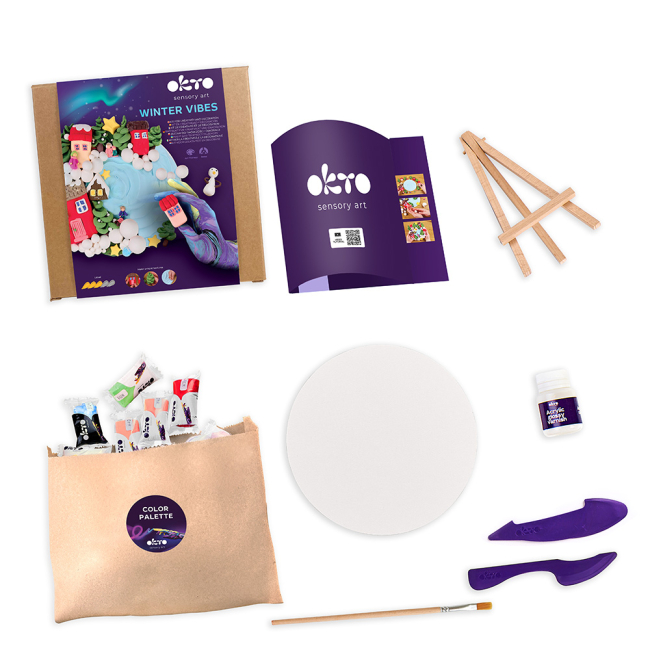 Наборы для творчества - ​Набор для творчества OKTO 3D картина Зимнее настроение (20046)#2