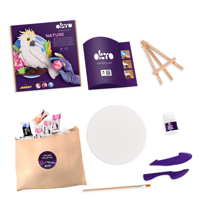 Наборы для творчества - Набор для творчества OKTO 3D картина Природа Какаду (20044)#2