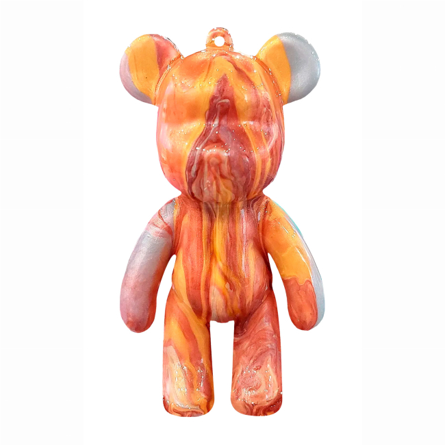 Набори для творчості - Набір для творчості Pour Palz Флюїд Арт Брелок Ведмедик рожевий (GS-G66341/1)#2