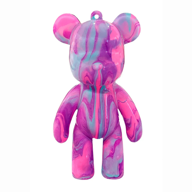 Наборы для творчества - Набор для творчества Pour Palz Флюид Арт Брелок Медвежонок фиолетовый (GS-G66341/2)#2