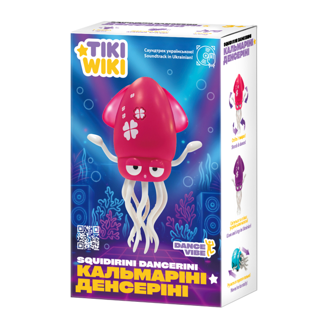 Фигурки животных - Интерактивная игрушка Tiki Wiki Кальмарини денсерини пурпурный (158-21-UA-P)#7