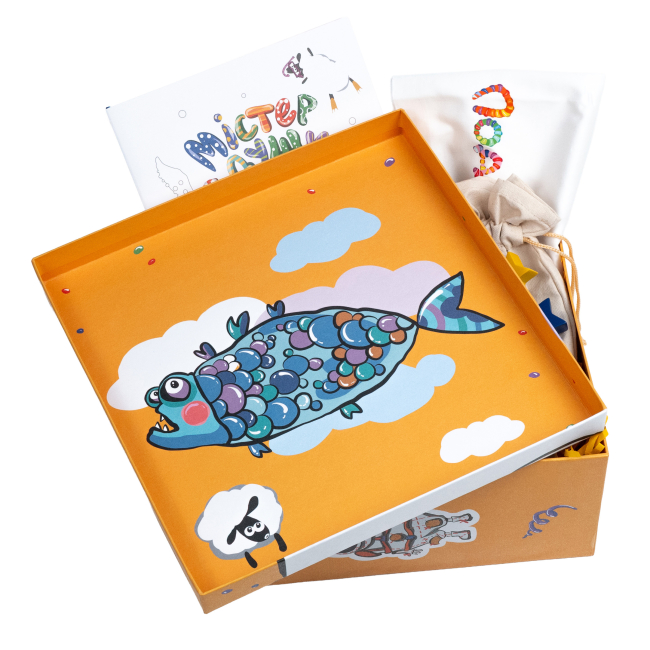 Раскраски и активитибуки (2-6 лет) - Подарунковий бокс «Містер Подушка та зірки» (4820296570034)#3