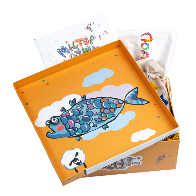 Раскраски и активитибуки (2-6 лет) - Подарунковий бокс «Містер Подушка та кит Ґудзичок» (4820296570041)#3