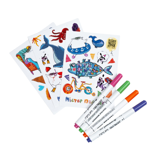 Раскраски и активитибуки (2-6 лет) - Подарунковий бокс «Містер Подушка та кит Ґудзичок» (4820296570041)#4