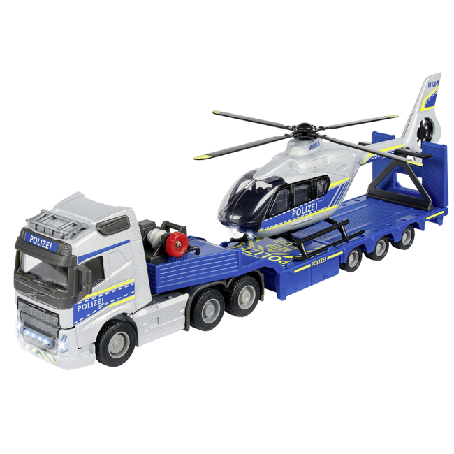 Транспорт и спецтехника - lгpовой набор Majorette Вольво Полиция транспорт с вертолетом (8503716004)#2
