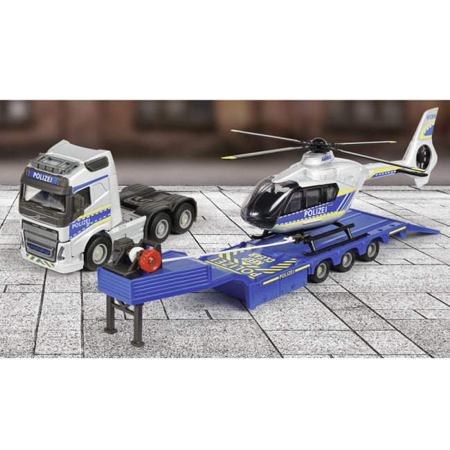 Транспорт и спецтехника - lгpовой набор Majorette Вольво Полиция транспорт с вертолетом (8503716004)#5
