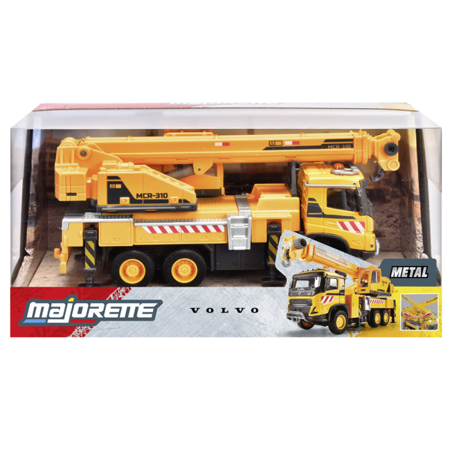 Транспорт и спецтехника - ​Автомодель Majorette Вольво Грузовой автомобиль с краном (8503723006)#4