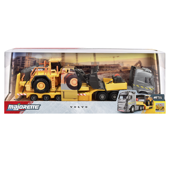 Транспорт и спецтехника - ​Игровой набор Majorette Вольво Перевозка строительной техники (8503726002)#4