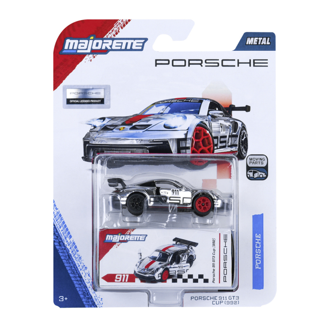 Автомоделі - ​Автомодель Majorette Делюкс Порше срібна з червоним (8502101001/6)#2