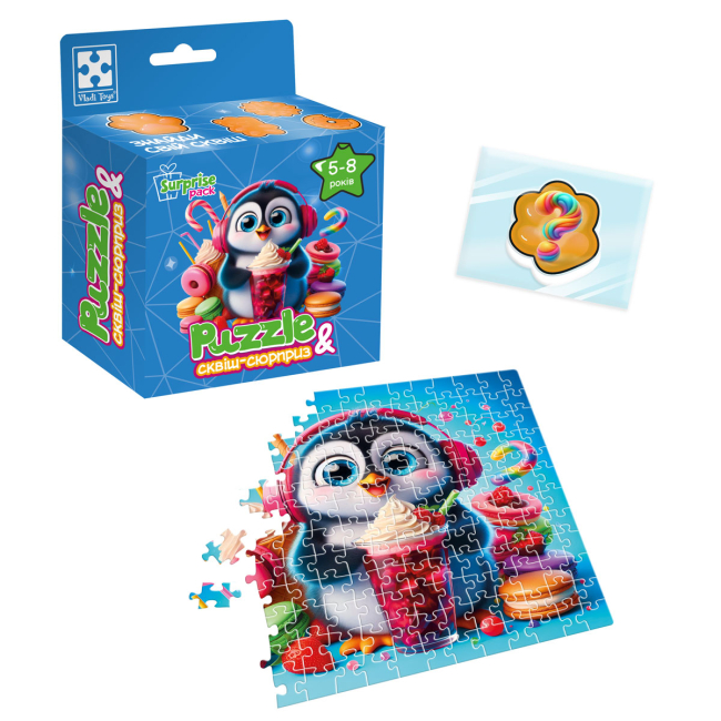 Пазлы - Пазлы Vladi Toys Пингвиненок 180 деталей (VT8030-06)#2