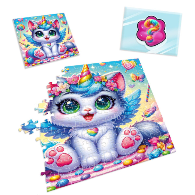 Пазлы - Пазлы Vladi Toys Котик-единорожка 180 деталей (VT8030-07)#2