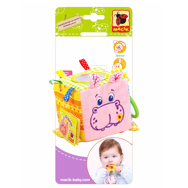 Підвіски, мобілі - Підвіска Macik Бегемот-кубик (МС 110202-02)#2