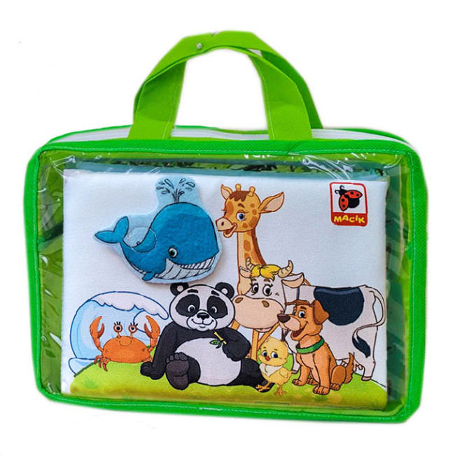 Розвивальні іграшки - М'яка книжка Macik Тварини (МС 070301-03)#3