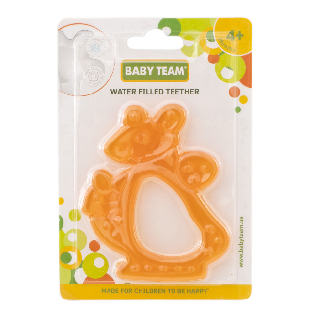 Брязкальця, прорізувачі - Прорізувач Baby Team Кенгуру помаранчевий (4004/1)#2