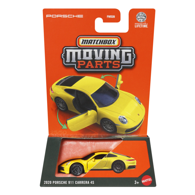 Автомодели - Автомодель Matchbox Moving parts 2020 Porsche 911 Carrera 4S (FWD28/JBW88-LA30)#5