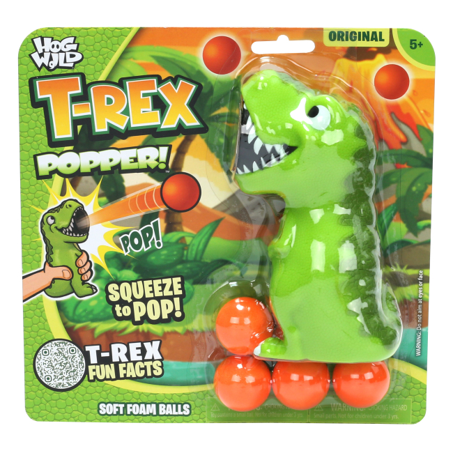 Антистрес іграшки - Іграшка-антистрес HogWild Стріляюче звірятко Динозаврик T-Rex (HW54366)#2
