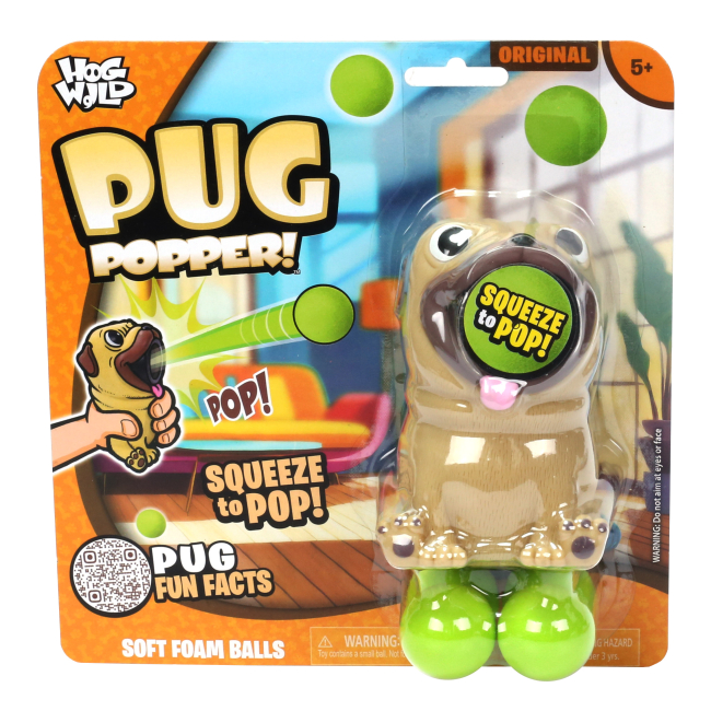 Антистрес іграшки - Іграшка-антистрес HogWild Стріляюче звірятко Мопс (HW54328)#2