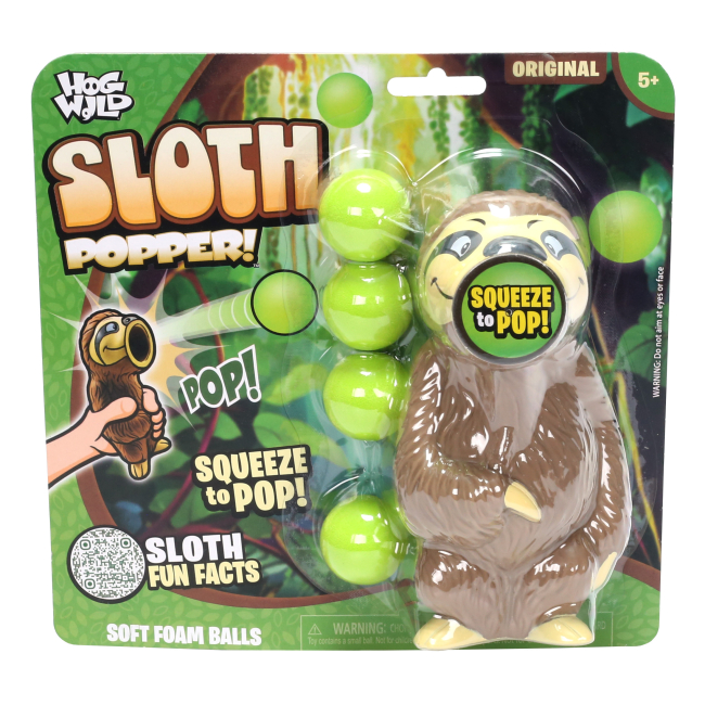 Антистрес іграшки - Іграшка-антистрес HogWild Стріляюче звірятко Лінивець (HW54359)#2