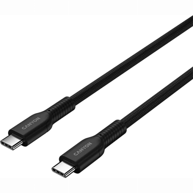 Павербанки - Кабель Canyon OnWire 60CL C-C 60W COLOR Braided 1 м Black (CND-CCAP60AB10B)#2