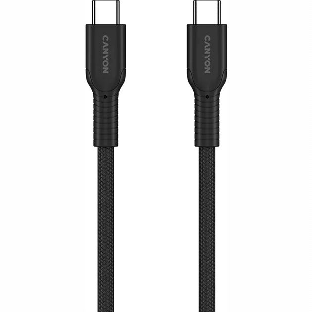 Павербанки - Кабель Canyon OnWire 60CL C-C 60W COLOR Braided 1 м Black (CND-CCAP60AB10B)#3