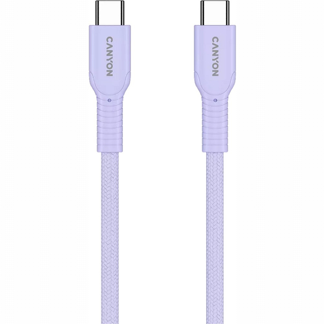 Павербанки - Кабель Canyon OnWire 60CL C-C 60W COLOR Braided 1 м Purple (CND-CCAP60AB10PU)#3