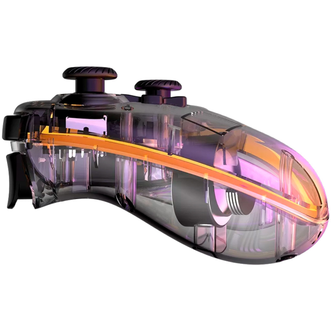 Геймпади - ​Бездротовий геймпад Canyon Brighter GPW-04 Wireless RGB 5in1 PS4/Xbox360 Crystal (CND-GPW04)#3