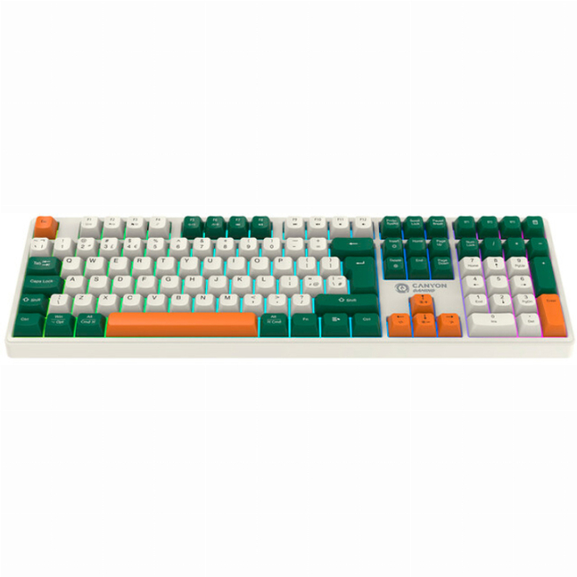 Клавіатура і миші - Клавіатура бездротова Canyon Shadder GKW-11 RGB Silent UA Wireless/Bluetooth/USB White (CND-SKBW11)#2