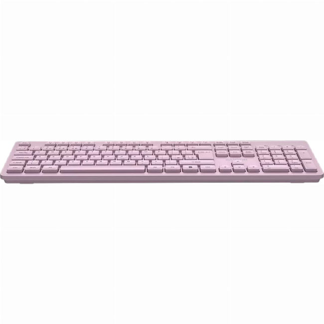 Клавіатура і миші - Клавіатура бездротова Canyon HKB-W01 Silent Wireless EN/UA Pink (CNS-HKBW01P)#5