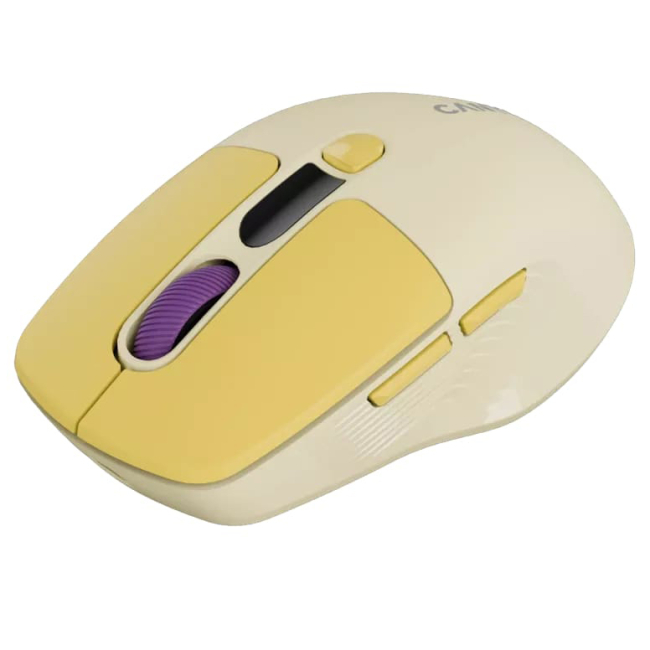 Клавіатура і миші - Мишка Canyon MW-26 LCD Silent Wireless/Bluetooth Yellow (CNS-CMSW26Y)#2
