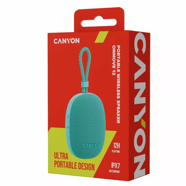 Колонки - Портативная колонка Canyon OnMove 12 5W Mint (CNE-CBTSP12MT)#4