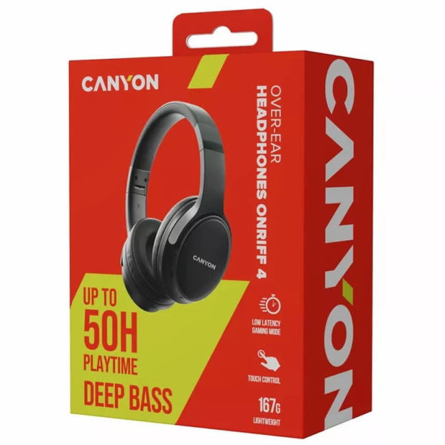 Наушники - Наушники Canyon OnRiff 4 Bluetooth Black (CNS-CBTHS4B)#5