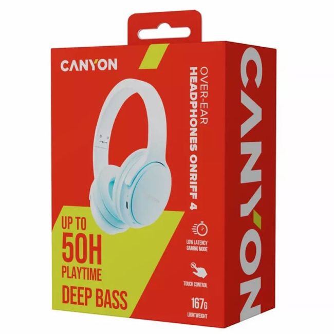 Навушники - Навушники Canyon OnRiff 4 Bluetooth Blue (CNS-CBTHS4BL)#5