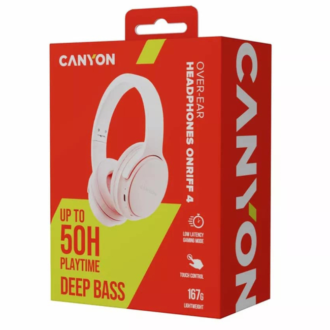 Навушники - Навушники Canyon OnRiff 4 Bluetooth Pink (CNS-CBTHS4P)#5