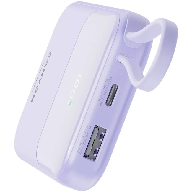 Павербанки - Мобильная батарея Canyon OnPower 101 кабель 10000 mAh PD22.5W Purple (CNS-CPB101PU)#6