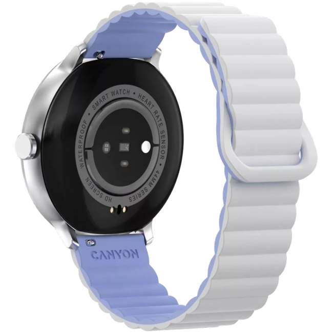 Смарт-часы и фитнес браслеты - Смарт-часы Canyon Jacky SW-69 White Blue (CNS-SW69WB)#5
