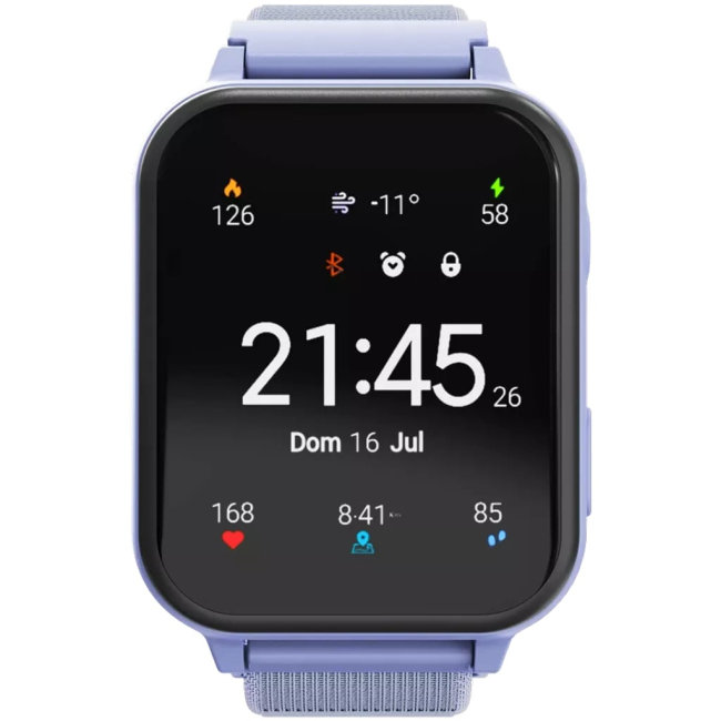 Смарт-часы и фитнес браслеты - Смарт-часы Canyon Alfie KW-37 MP3 Study&Game Blue (CNE-KW37BL)#2