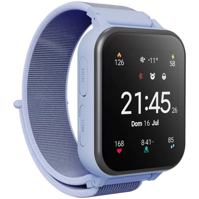 Смарт-часы и фитнес браслеты - Смарт-часы Canyon Alfie KW-37 MP3 Study&Game Blue (CNE-KW37BL)#3