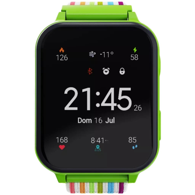 Смарт-часы и фитнес браслеты - Смарт-часы Canyon Alfie KW-37 MP3 Study&Game Green (CNE-KW37GB)#2