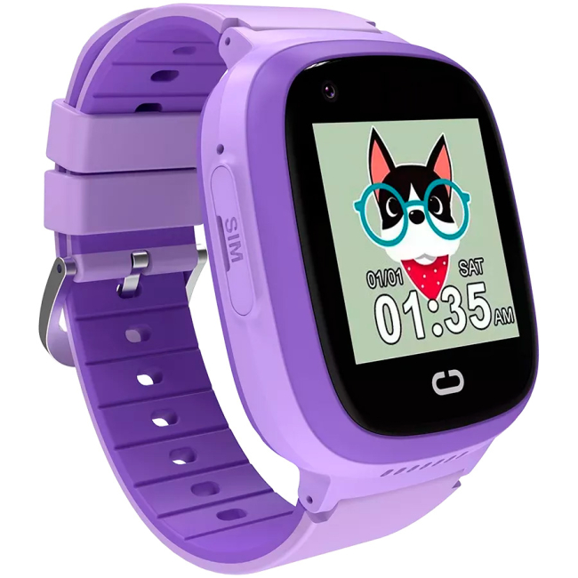 Смарт-годинники та фітнес браслети - Дитячий смарт-годинник Canyon Sunny KW-48 Video 4G GPS Games Music Violet (5291485016340)#3