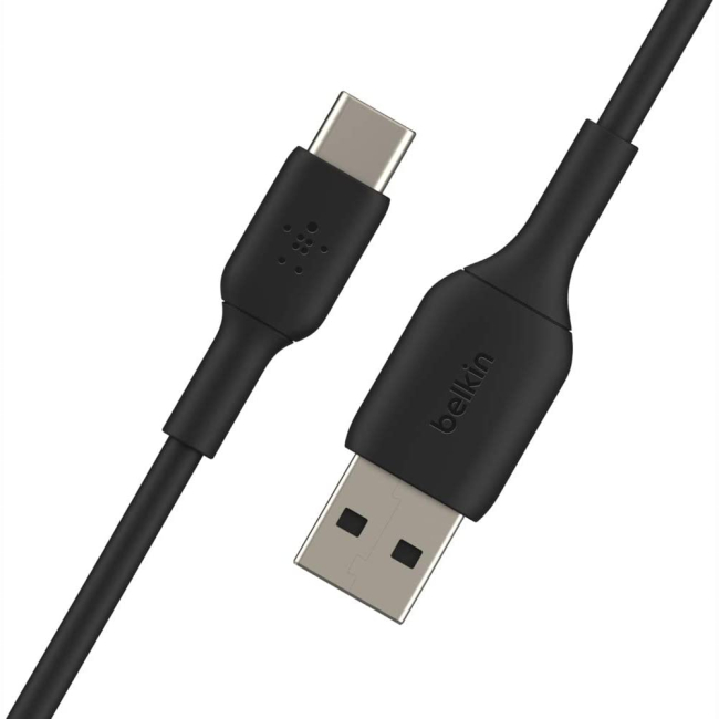 Павербанки - Кабель Belkin USB-A > USB-C заряджання/синхронізації 15Вт Type-C PVC чорний (CAB001BT1MBK)#4