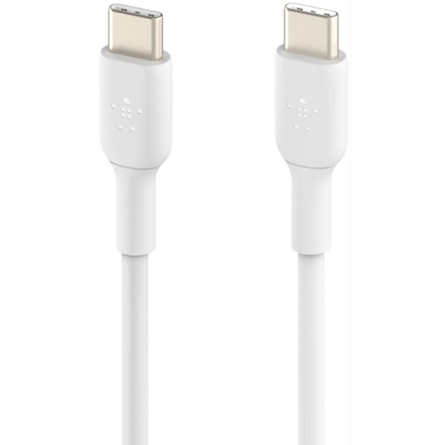 Павербанки - Кабель Belkin USB-C > USB-C зарядка/синхронизация 60Вт Type-C PVC белый (CAB003BT1MWH)#3