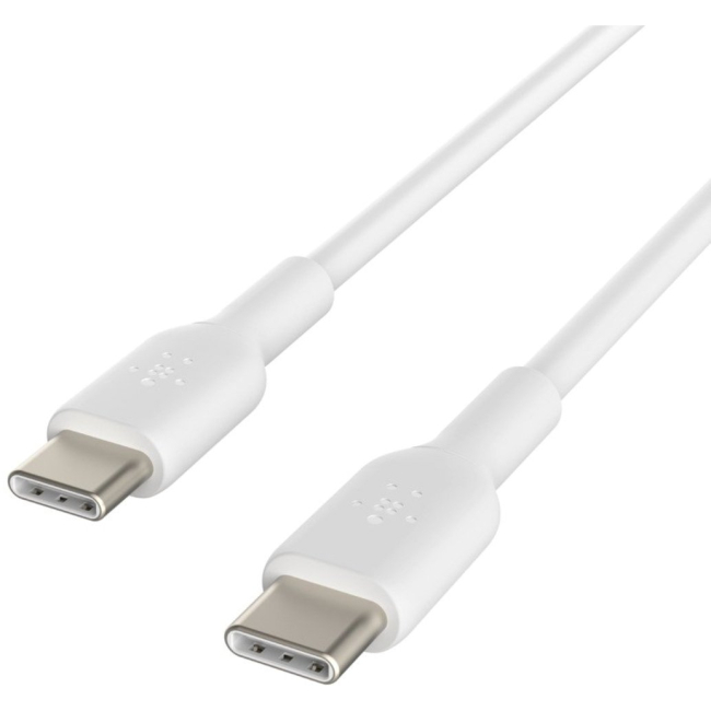 Павербанки - Кабель Belkin USB-C > USB-C зарядка/синхронизация 60Вт Type-C PVC белый (CAB003BT1MWH)#4