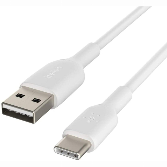 Павербанки - ​Кабель Belkin USB-A > USB-C заряджання/синхронізації 15Вт Type-C PVC білий (CAB001BT2MWH)#5