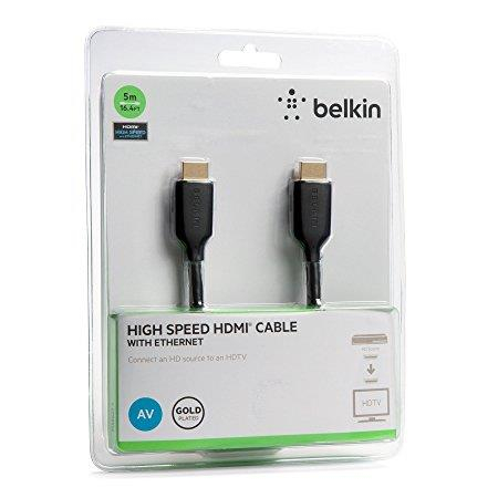 Павербанки - ​Кабель Belkin HDMI (M/M) High Speed ​​Ethernet черный (F3Y021bt5M)#2