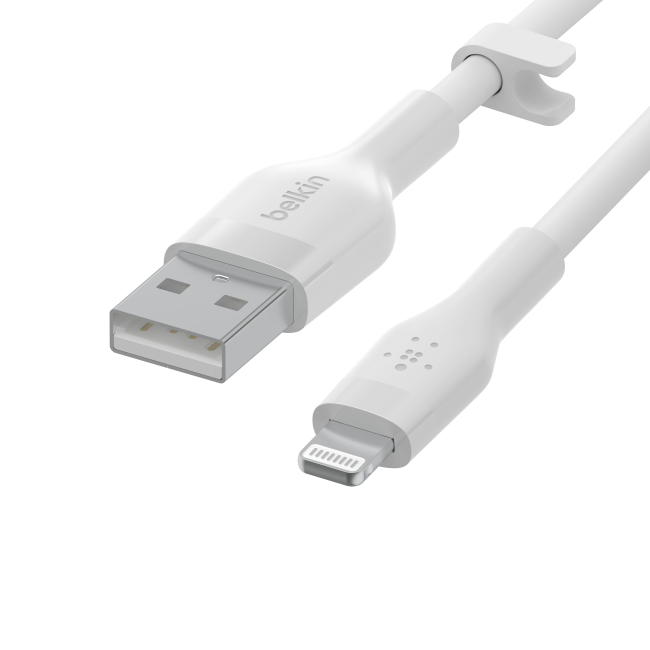 Павербанки - Кабель Belkin USB-A Lightning білий (CAA008BT1MWH)#5
